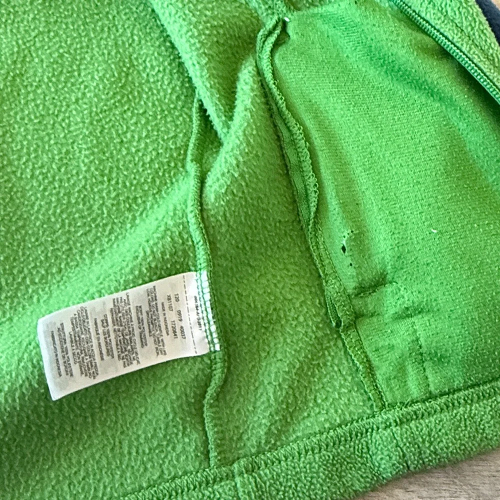 Columbia Two-Tone Blue and Green Fleece Jacket XXS 4-5 - Picture 5 of 8